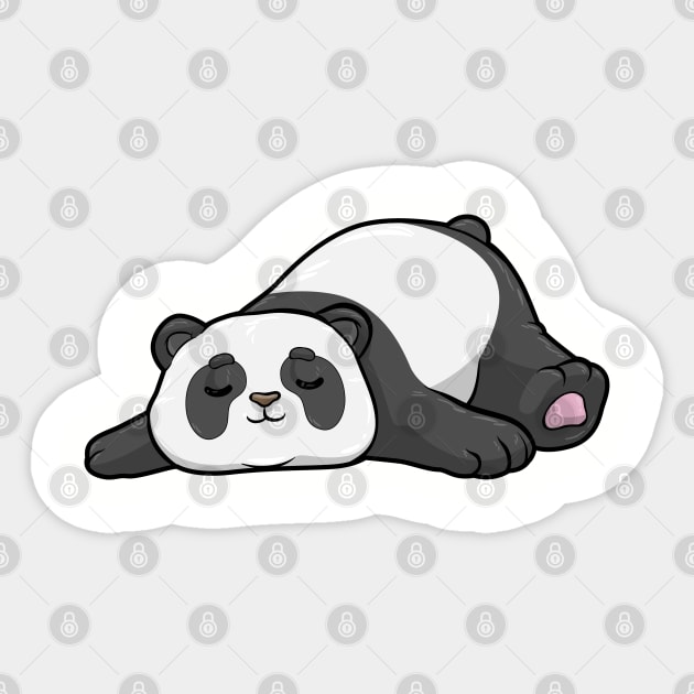 Panda at sleeping Sticker by Markus Schnabel